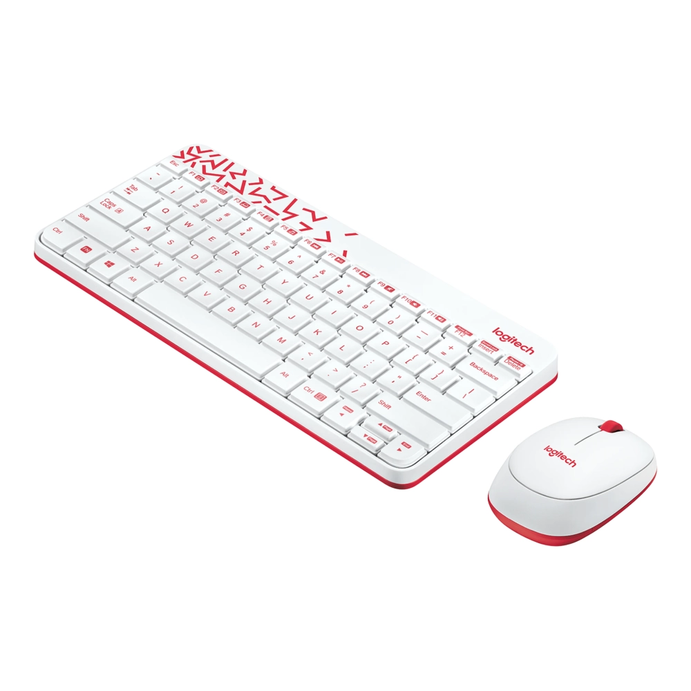 LOGITECH WIRELESS KEYBOARD MOUSE COMBO MK240 NANO WHITE view 2